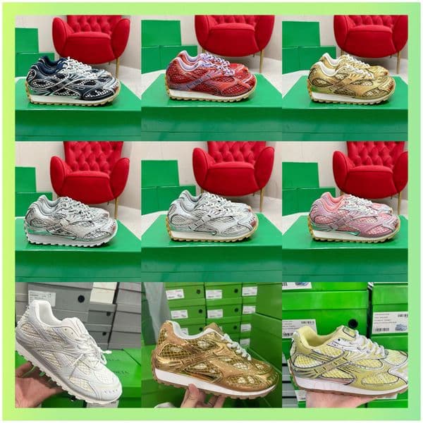 2026 Designer Running Shoe Sneaker Man Womens Trainers Leather Mesh Nylon Fabric Sneakers Shoes bbb