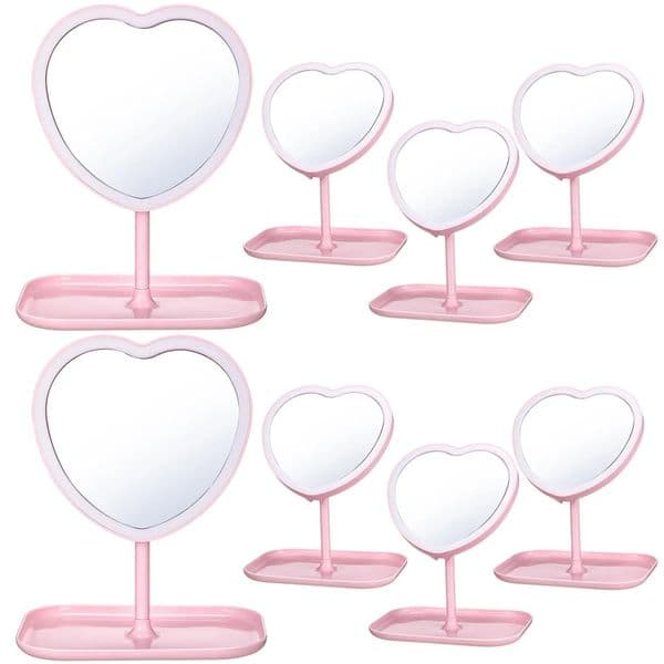 610pcs Spa Party Mirrors for Girls Desktop Makeup Dressing Mirror Kids Birthday Supplies Day Sleepover Pyjama 260203