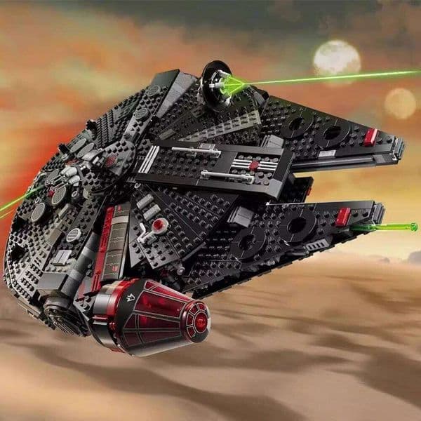2026 New New Falcon Millennium Dark Spaceship Model Building Blocks Puzzle Battle Series Toys Adult Boy Birthday Gift 26Y0205