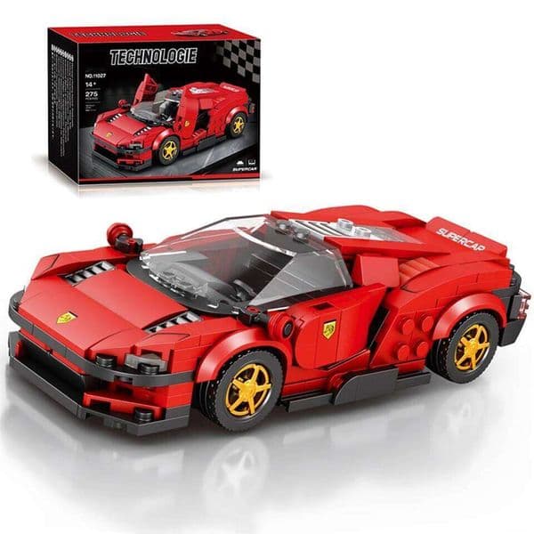 Super Sport Building Blocks City Speed Vehicle Car Model Desktop Ornaments DIY Assembly Brick Toys Holiday Gift For Children 26W0205