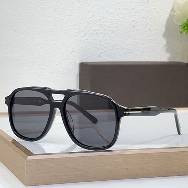 Fashion Mens RAOUL SUNGLASSES Designer Pilot Frame FT0753 Metal Logo Womens High Quality Goggles UV Protection Belt Box