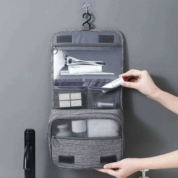 Oxford Fabric Men Business Portable Storage Toiletries Organizer Women Cosmetic Bag Waterproof Hanging Travel Wash Pouch 26W0205