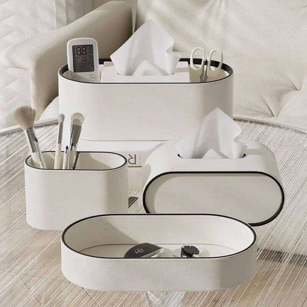 Desktop Storage Box, remote control, sundry key storage multi-functional tissue paper box, Makeup Organizer,organizador 26Y0205