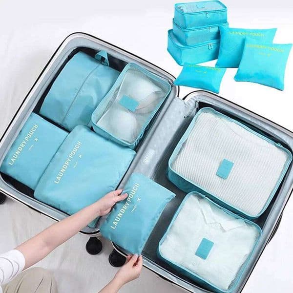 6PCS/set Storage laundry Travel storage bags to store luggage, portable suitcases and clothes compression 26W0205