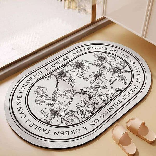 40*60cm Anti-slip Bathroom Entrance Mat Quick Water Absorption Small carpet for Living Room Kitchen Hallway Rug Carpet 26H0206