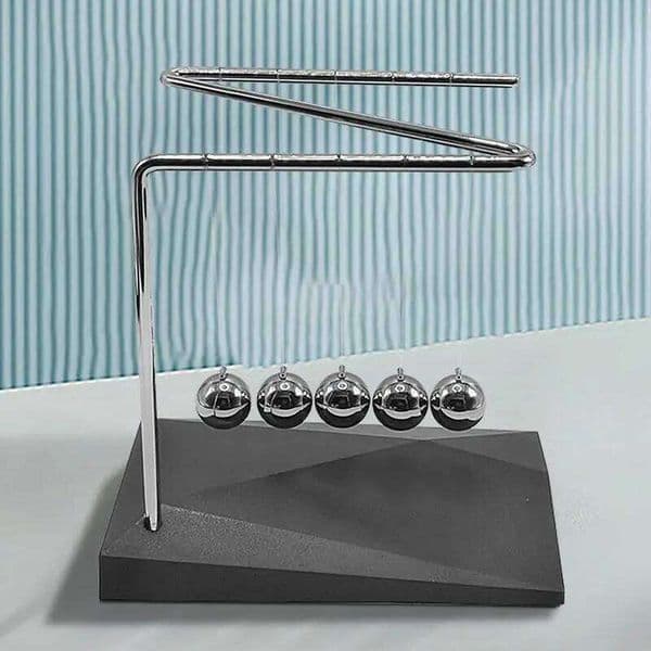 Newton Cradle Balance Steel Balls School Teaching Supplies Physics Science Pendulum Desk Toy Gifts Home Decoration 26W0206