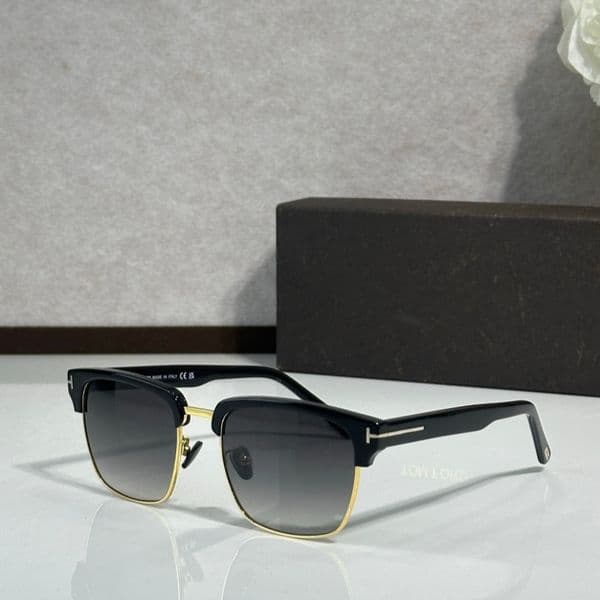 New TF FT0367 Sunglasses TOP Quality Designer Sunglasses for Men Women Semi-Rimless Fashion Classic Eyewear UV400 With Original Box and Case Size 57-19-145