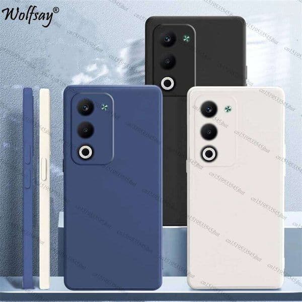 Shockproof Original Liquid Silicone Back Case Cover For Oppo A5m Soft TPU Funda 6.67 inch J260205