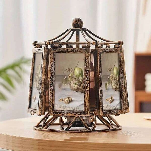 4/5 Inch Photo Wedding Picture Frame Vintage Decoration Home Ornaments Living Room Desk Office Windmill Carousel Frames C260205