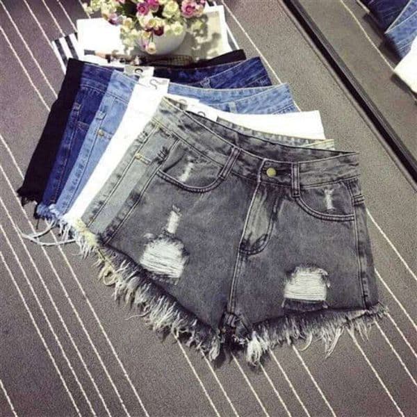 A-Line Sexy Hot Girl Denim Shorts Fashion Women Hollow Out Pocket High Waist Short Jeans Casual Streetwear Y2K Vintage Trousers C260206