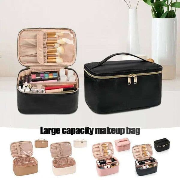 Large Capacity PU Waterproof Toiletry Storage Women's Fashion Travel Portable Cosmetics Bag for Women Men 26Y0206