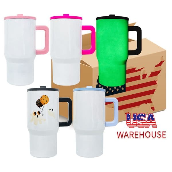 25 PACK Halloween glowing in the dark Halloween 20oz travel blank sublimation coffee double walled stainless steel mugs vacuum insulated tumbler with flip straw
