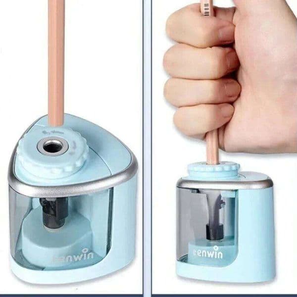 Automatic Electric Pencil Fast Desktop Sharpener for 6-8mm Pencils School Office Home Use Quiet Motor Safety Guard 26Y0206