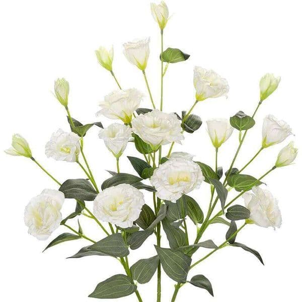 70CM 4Heads Silk Eustoma Bouquet Long Stem Artificial Flower for DIY Wedding Party Center Home Decor 26W0206