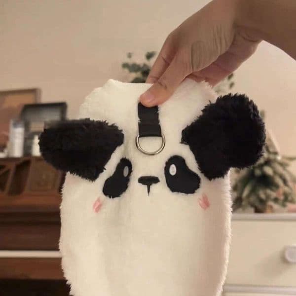 Pet Winter New Fleece Short Sleeve Leashable Dog Bichon Teddy Cat Universal Warm Cold-Proof Stylish Clothing