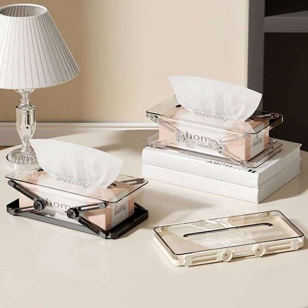 Lifting Tissue Foldable Storage Creative Spring Paper Box Living Room Bedroom Restaurant Household Small Tool 26W0206