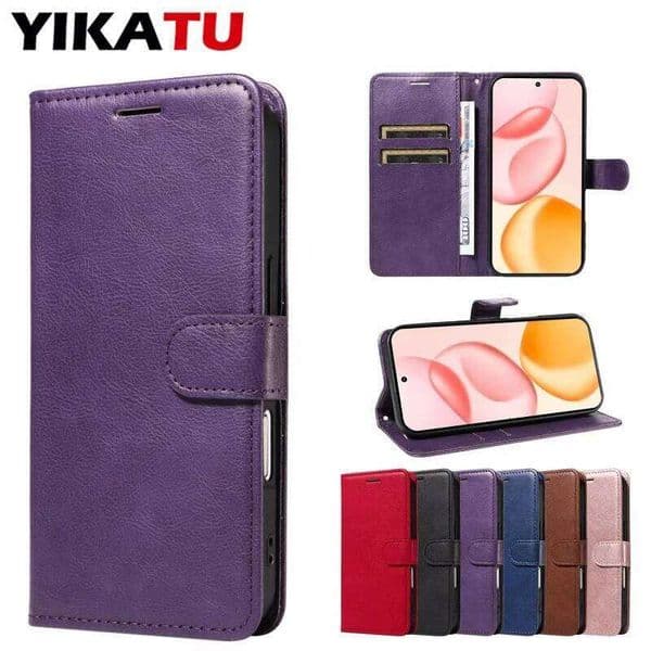 YIKATU Wallet Leather Case For Nothing 3 3a CMF Phone 2 Pro Phone3 Cover Solid Color Greek Classic Flip Card Slot Protect J260205