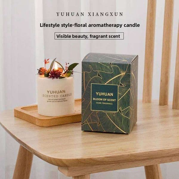 Forest Fragrance Candle Hotel Home Soy Wax Smokeless Birthday Comes with Box Aromatherapy Set Premium Gift S260205 775