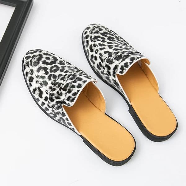Classic Breathable Men Half Slippers PU Leathe Muller Shoes Loafers Handmade Male Comfy Flats Lazy Soft Casual 260126