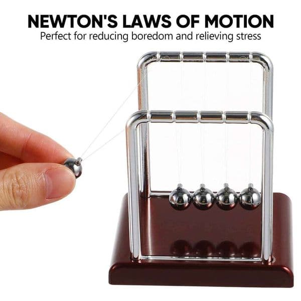 Metal Desktop Decoration Physics Science Pendulum Balance Ball Newton Cradle Children's Puzzle 26W0206