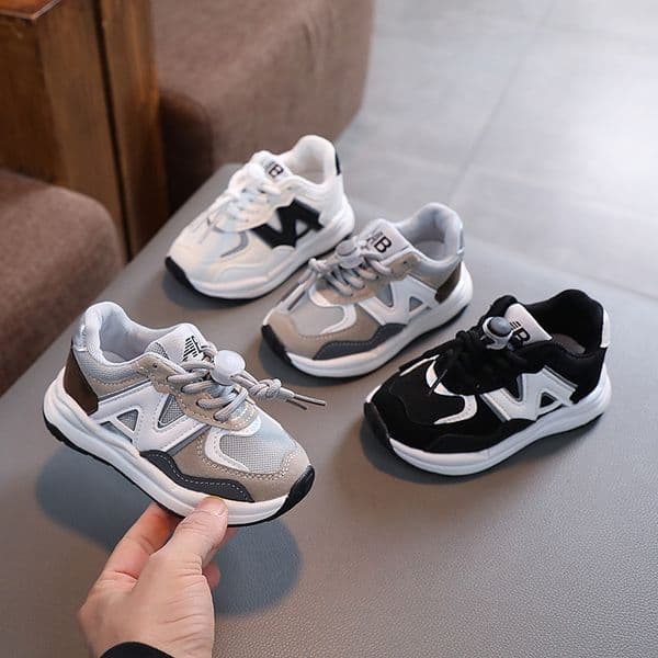 Boys and Girls Sneakers Spring and Autumn Children Sport Shoes Baby Kids Soft Bottom Outdoor Shoes Toddler Infant Walking Shoes Trainers Sizes US5.5C-US4Y P0030