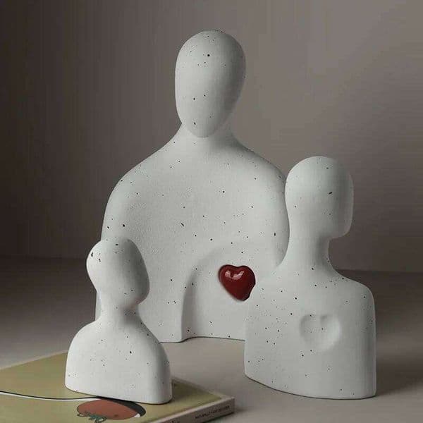 3pcs/Set Nordic Ceramic Character Ornaments Foyer Study Living Room Home Crafts Desktop Decoration Art 26W0206