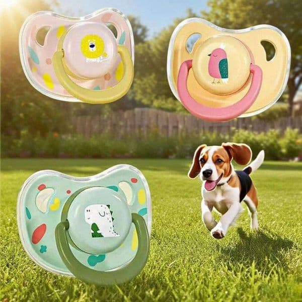 Dog Baby Calming Chew Toy Food Grade Silicone Pacifier Dogs Accessoires Pet Gift 26W0206