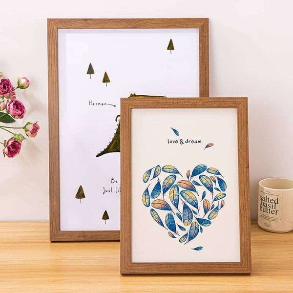 Picture Frame MDF 30X40cm 21x30cm 15X20cm A4 A8 Square Tabletop Photo Frames Wall Art Poster Display Bedroom Home Decor C260205 thumbnail 2