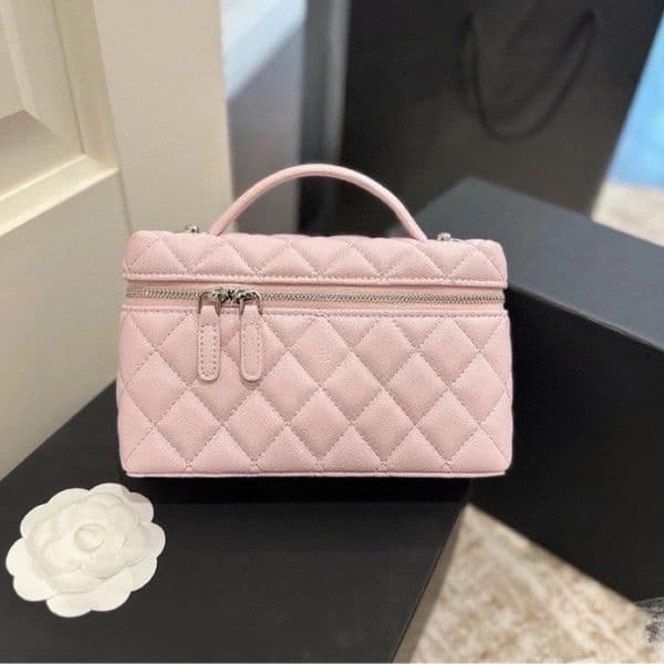 Women's Diamond Chain Crossbody Bag Fashionable Small Square Polyester Lining Versatile Single Shoulder Zipper Portable