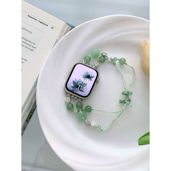 Women's bead woven bracelet compatible with 38/40/41/42/44/45/46/49mm strap Apple Watch stra Z260207