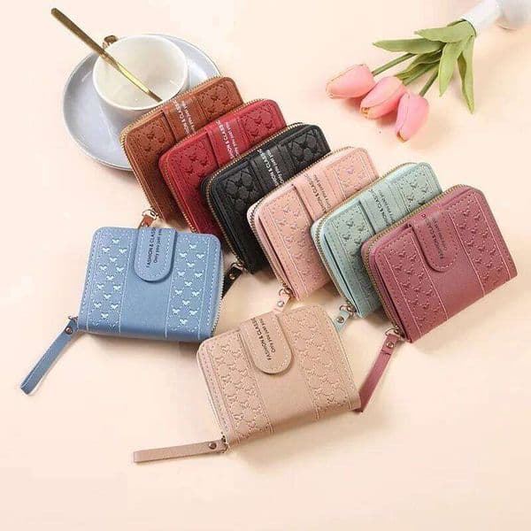 2026 New Womens Short Zipper Large Capacity Zero Wallet Versatile Love Color Handbag Card Bag Y260206 Z26052321YD