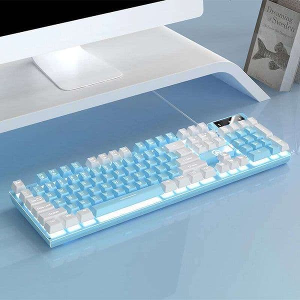 YINDIAO K500 Wired Keyboard Gaming Laptop Desktops PC Computer Office Accessories Low Profile Gamer Keyboards With Numpad Z260207
