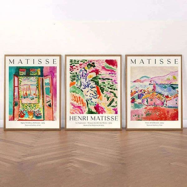 Vintage Abstract Matisse Exhibition Mid Century Landscape Wall Art Posters Canvas Painting Prints Pictures for Room Home Decor No fr 26W0207