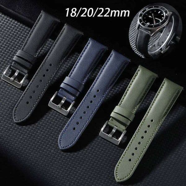 18mm 20mm 22mm Nylon Sailcloth Band Omega for Seiko Leather Strap Quick Release Waterproof Bracelet Watch Accessories Z260207