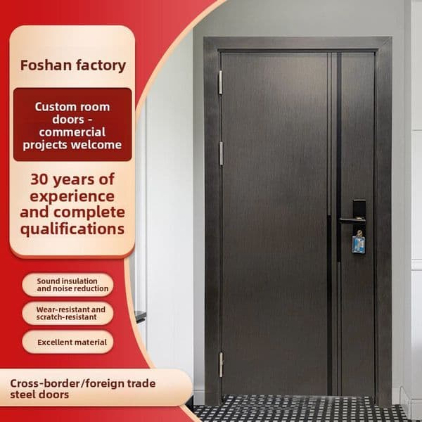 Customized composite room bedroom project galvanized steel dormitory, residential, office doors, export kit doors