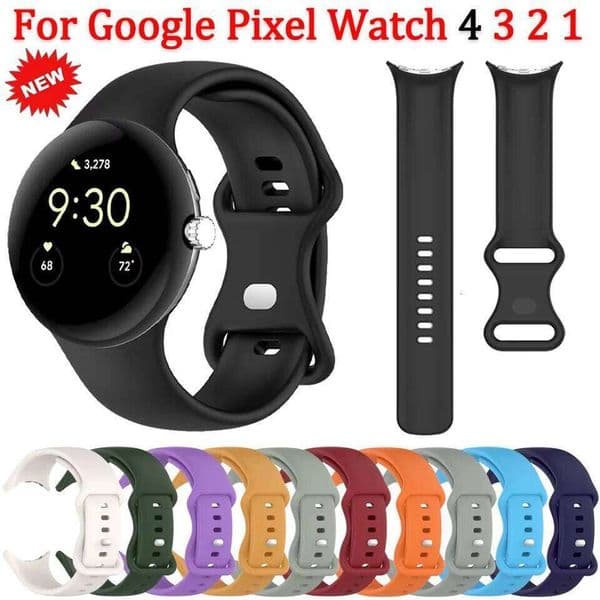 Soft Silicone Strap 4 3 45mm 41mm Official original replaceable wristband for Google Pixel Watch 3/2 Band Z260207
