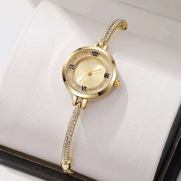 New Fashion Rhinestone Women's Watch Fine Strap Female Analog Quartz Watches Clock Gift Reloj Mujer C260206
