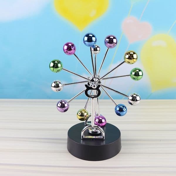 Free Shipping Wholesale Ferris Wheel Perpetual Motion Celestial Instrument Creative Desktop Office Home Decoration Magnetic Swing Ornament 3D