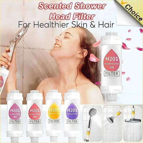 Filter For Scented Head Water Softener Improve Hair Skin Removal Shower Purifier Bathroom Accessories 26H0207