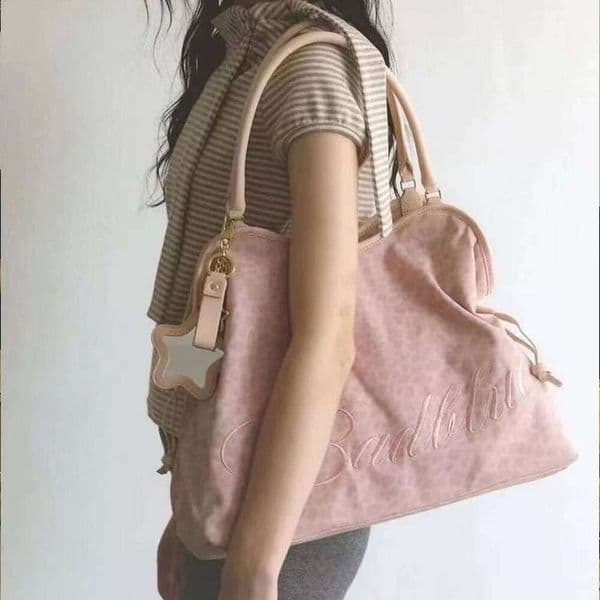 Women Leopard Print One Shoulder Armpit Large Capacity Tote Bag for School Work Daily Use Z260207