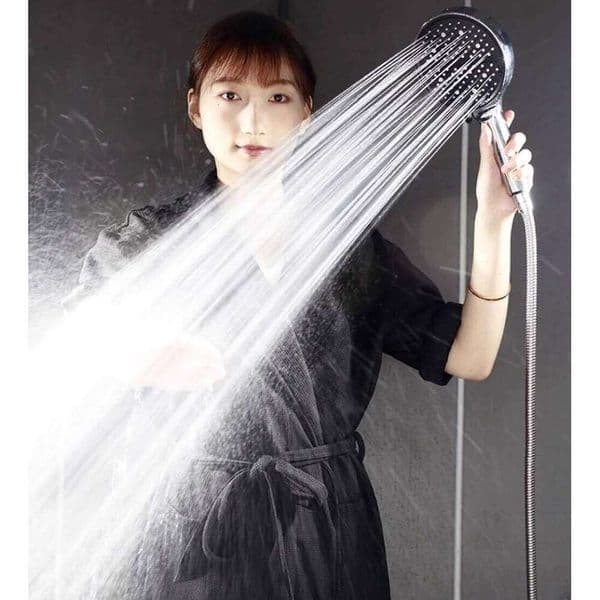 New 7 Modes 15CM High Rainfall Massage Handheld Bath Sprayer Nozzle Shower Head With Hose Set Bathroom Accessories 26H0207