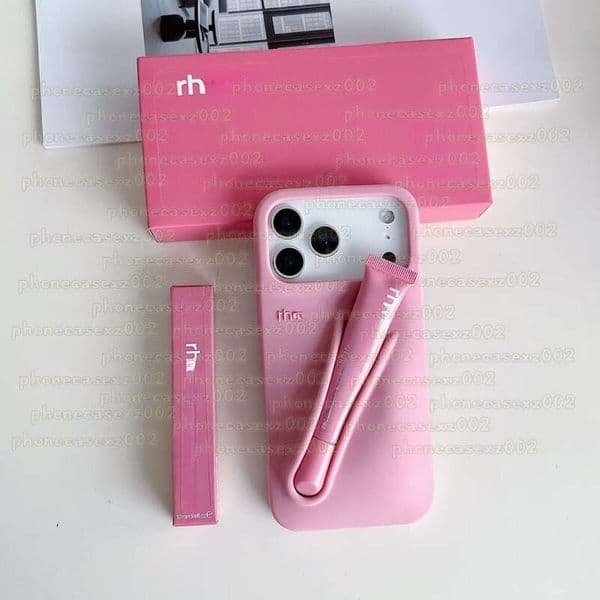 Rhodes Case Rhodelip Case Lipstick Compatible With IP 17 Pro Max IP 17 16 15 14 Lip Gloss Case Lipstick Lip Balm Luxury Style Phone Case Silicone Case With Box Case