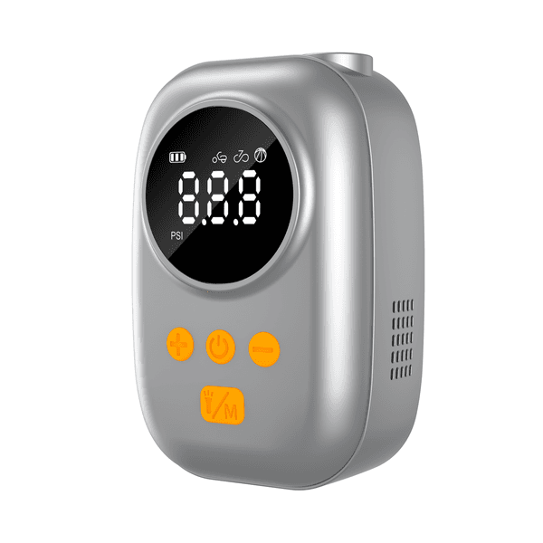Mini Air Pump, Digital Display Auto-Stop, Universal Inflator for Bikes & Basketballs, Portable Wireless Inflator