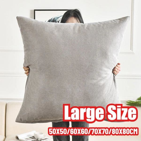 50x5060x6080x80CM Large Size Throw Pillow Cover Living Room Sofa Solid Cushion Decor Home Decorative Pillowcase 260122