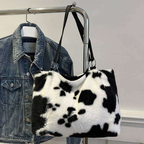 Stylish Women Shoulder Autumn Winter Zebra Stripes Cow Pattern Underarm Bag Fashion Shopping Travel Handbags C260207