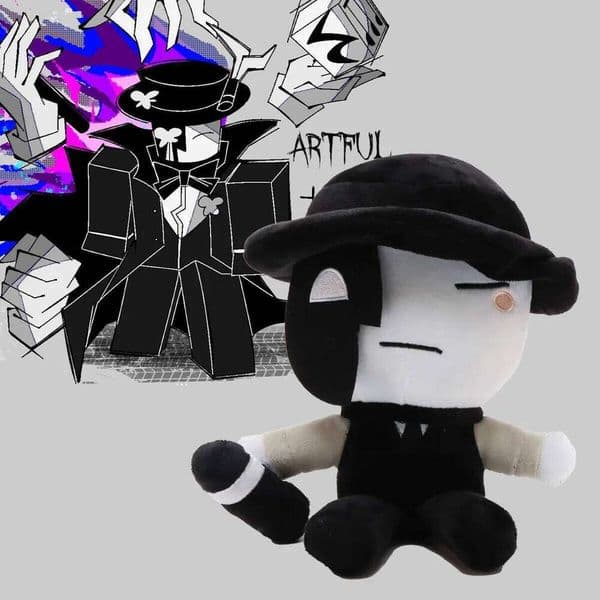 20cm Kawaii Die of Death Plush Toys Stuffed Anime Animal Cute Artful Doll Kids Game Fans Halloween Christmas Gifts H260209