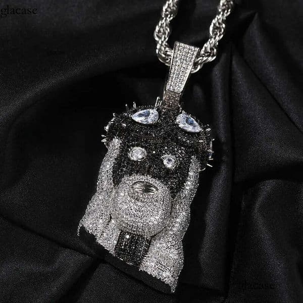 Hip Hop Vintage Jesus Pendant Necklace 5A Zircon Religious Jewelry Sweater Chain 81