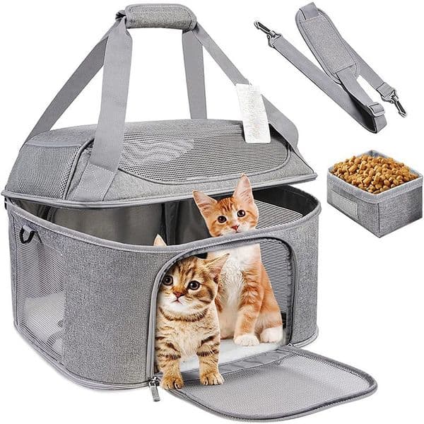 2026 New Soft Side Pet Large Suitable For Foldable Travel Small Dog Airline Approved Cat Carrier Free Shipping