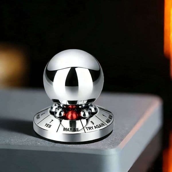 Metal decision ball spinner, rotating decompression office desk moving toy, creative fingertip gyroscope 26H0209