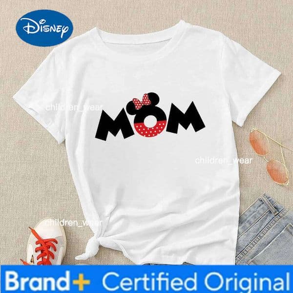 Disney Cartoon Men Tops Mickey Mouse Women T Shirt Dad Mom Son Daughter Clothing Fashion Bro Sis Summer Family T-shirts H260209